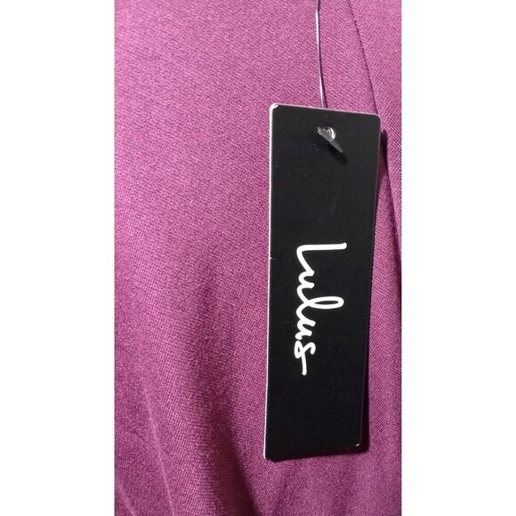 Lulu's NWT Womens Plum Purple Halter Top Lace Back Skater Dress Size Small - Picture 6 of 8